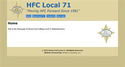 Desktop Screenshot of hfcc71.org